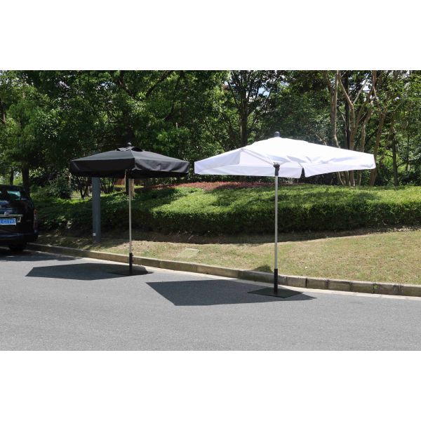 Logo Printed Advertising Beach Umbrellas Aluminum Stainless Steel Pole