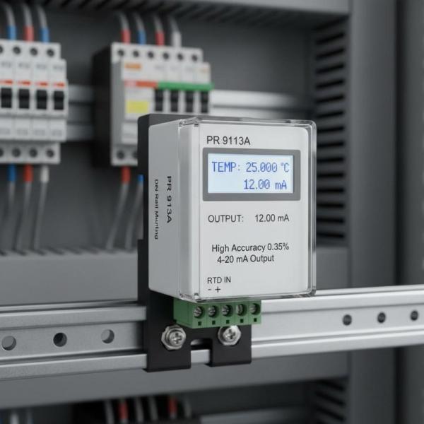 PR 9113A Din Rail Temperature Transmitters With 4-20 MA Output