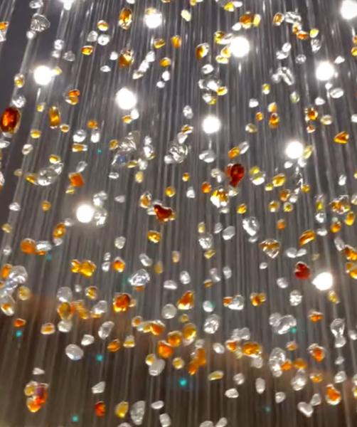 Modern Minimalist Restaurant Lights Designer Model Room Lighting Villa Large Glass Chandeliers