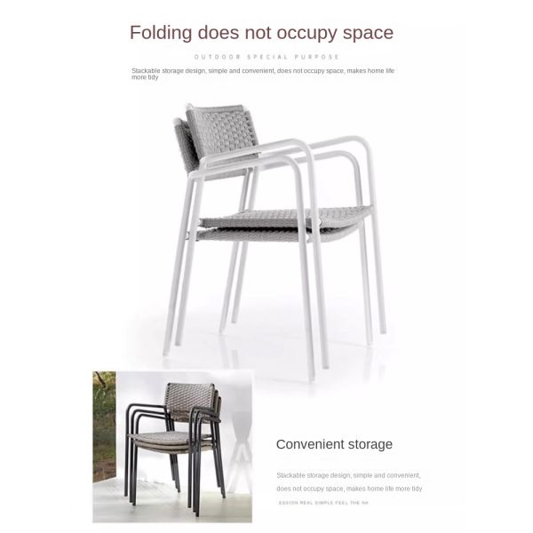 OEM Teak Wood Garden Dining Table And Alumiunm / Rattan Chair Sets For 6