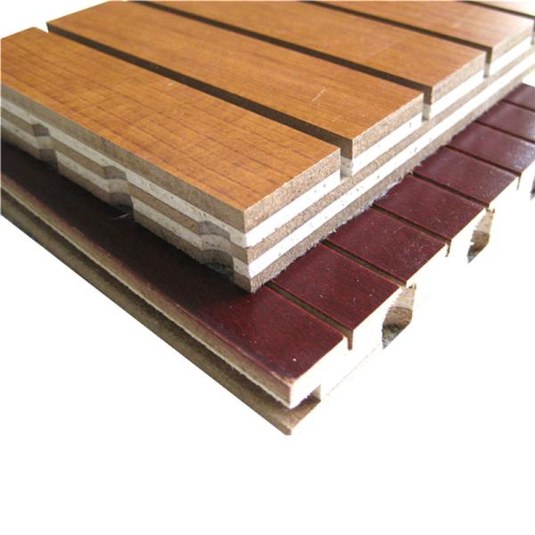 High Absorption Soundproof Wooden Grooved Acoustic Panel Kindergarten Wall Panel