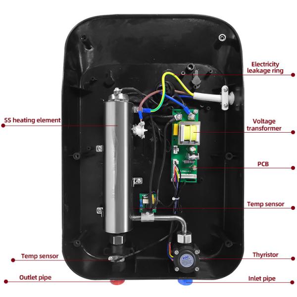 Kitchen Electric Hot Water Heater Instantaneous Heating 5500W / 6000W