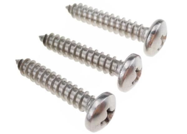O metal A2 de aço inoxidável parafusa Pan Head Self Tapping Screws para a folha de metal
