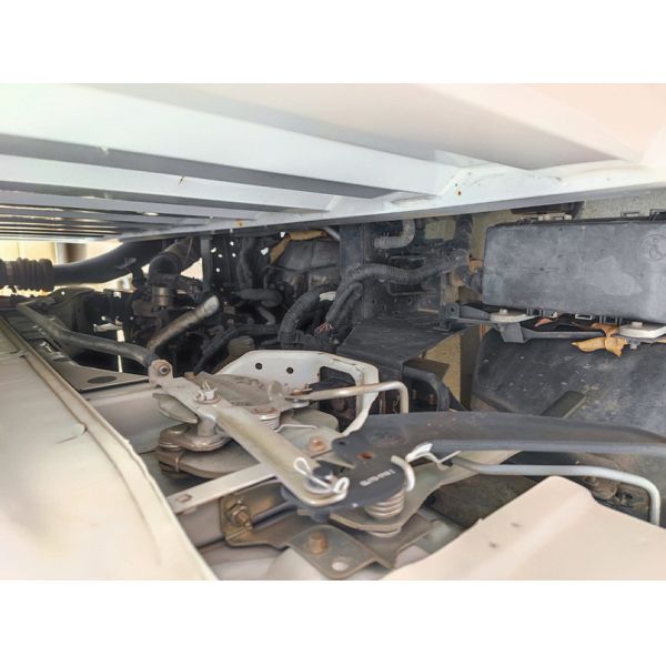 Manual branco Vans de carga pré-propriedade Diesel Isuzu Vans de carga usados Box Truck