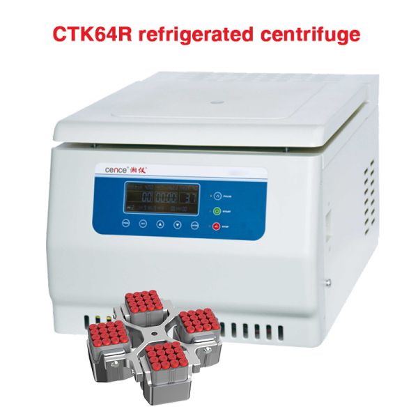 Низкоскоростная машина центрифуги лаборатории CTK64 на отделять 64 трубки 13mmx75mm/100mm
