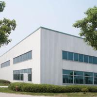 Entrepôt métallique préfabriqué résistant aux ouragans, bâtiment de l' usine de construction d' acier moderne.