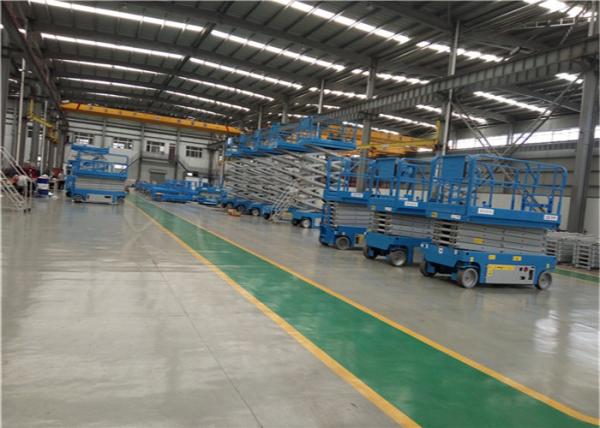 2 Tons Upright Pneumatic Small Hydraulic Scissor Lift System Large Load Capacity