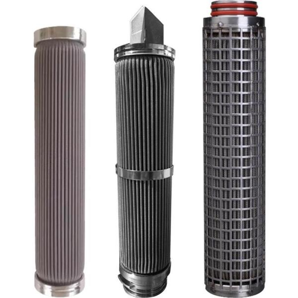 Polyester Staple Fiber Stainless Steel Filter Element Pleated Filter Element