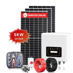 Singe Phase 110V/230V 5kw On Grid Solar Kit System Inverter Renewable Energy