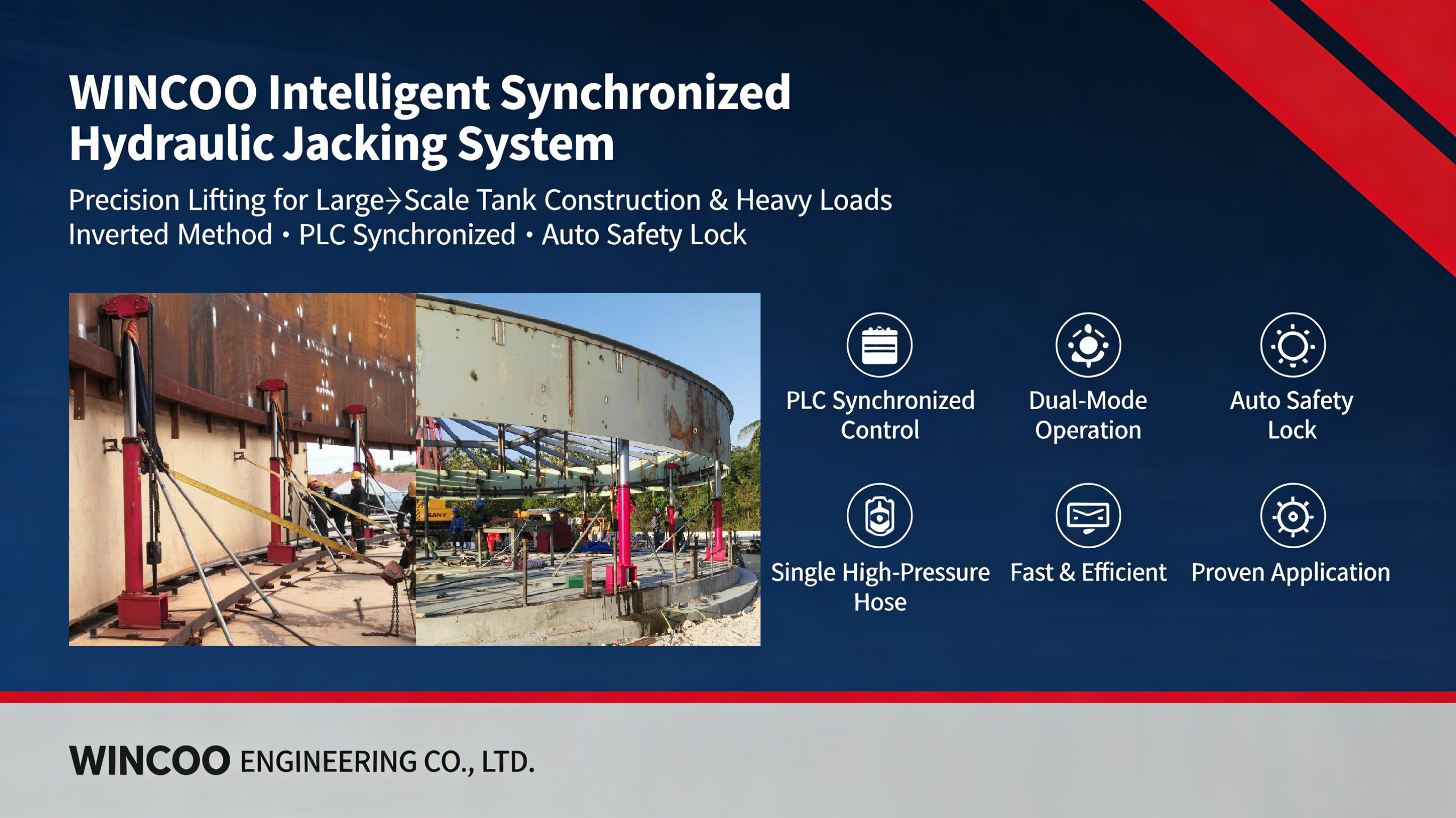 YT-C Series Two-Stage Hydraulic Tank Lifting Jack: Precision Engineering for Large-Scale Storage Tank Construction