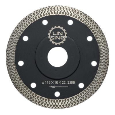 115 mm malha Turbo disco fino de porcelana Cerâmica Ferramentas de diamante de corte de disco de corte de lâmina 20
