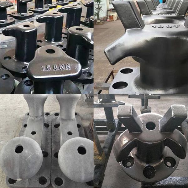 Mooring Bollard Ship Cast Iron Steel Bollard for Berthing Post