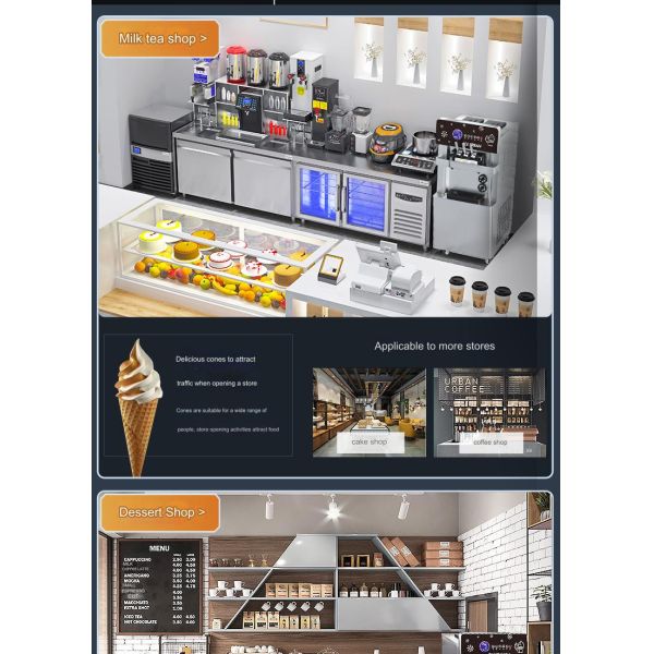 Large Flow Rapid Prototyping Machine for Making Three Flavors Ice Cream Sticks in Bulk