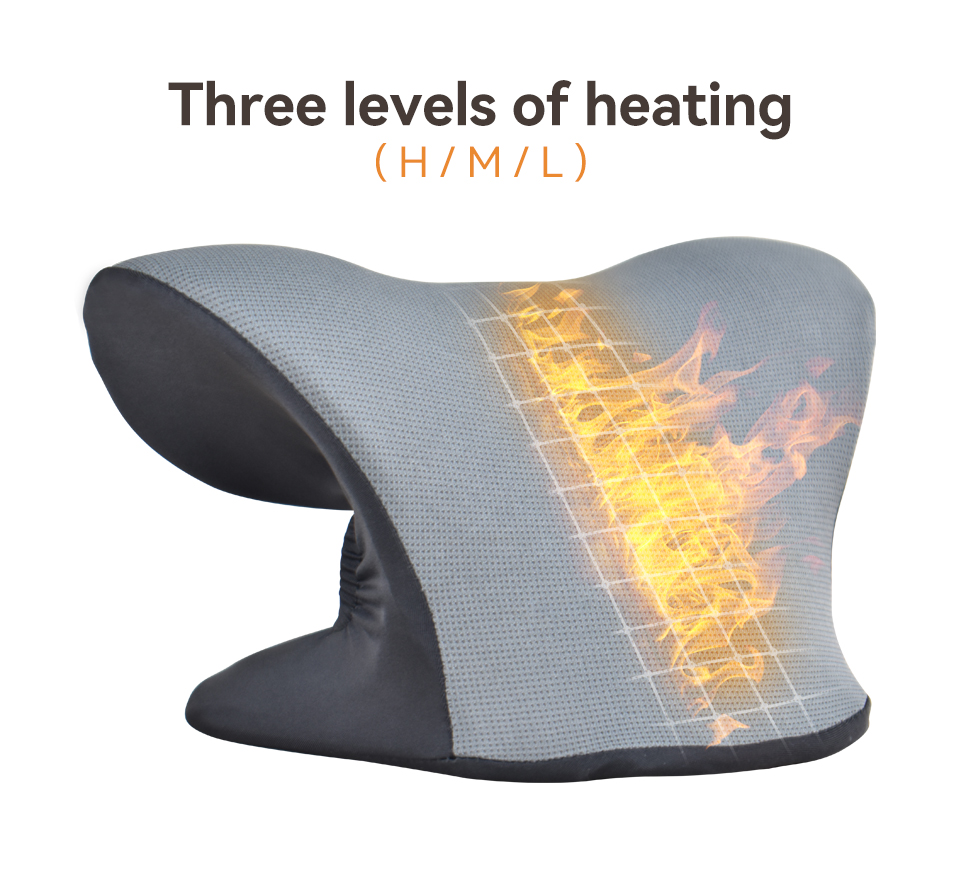 Custom Pu Polyurethane Cervical Heated Gery Back Neck Relaxer Stretcher for Neck Pain Relief