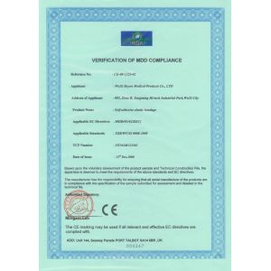 WuXi Beyon Medical Products CO.,LTD. Certificaciones