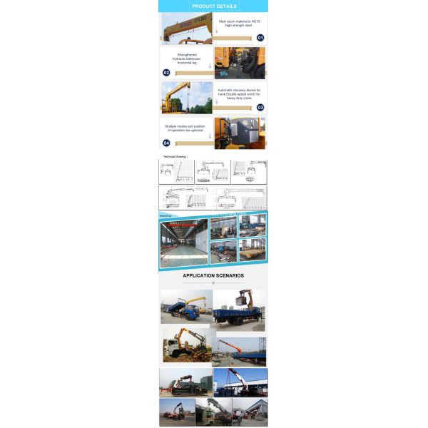 8X4 GIGA ISUZU Truck Mounted Crane 16 Ton Telescopic Boom Crane Truck