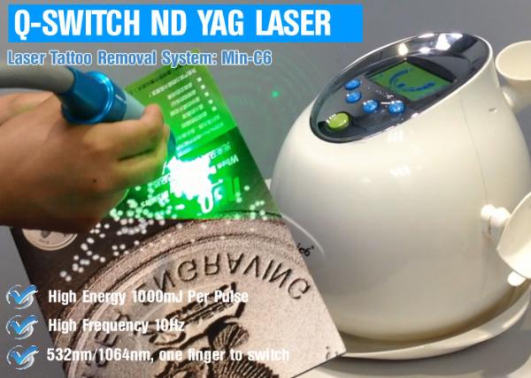 Water Air Cooling ND YAG Laser Treatment For Hair Removal / Pigmentation Removal