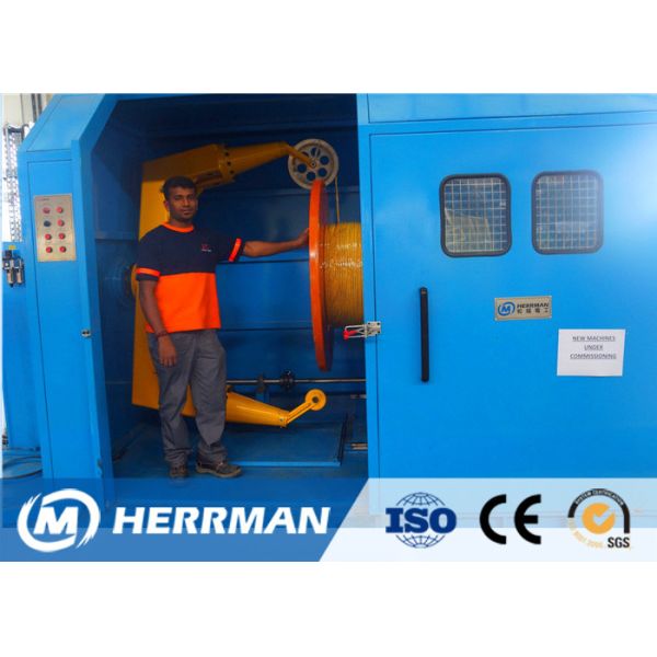 Cantilever Type Single Twist Machine , Electric Cable Manufacturing Machinery