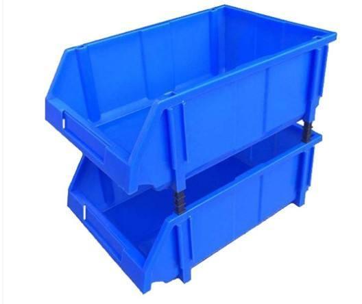 Workshop Hanging Box Plastic Container Tool Spare Parts Storage Bins Shelves Injection Stackable Rack Divisible Organizer