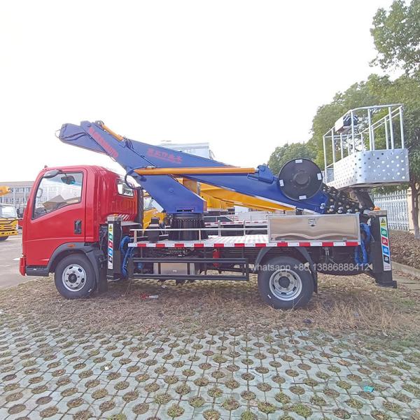 China CE/ISO Certified 4*2  30m Hydraulic Manlift Reach for Solar Farm Installation in Arid Regions