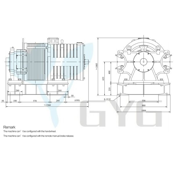 GEARLESS ELEVATOR TRACTION MACHINE 380V , LIFT SPARE PARTS