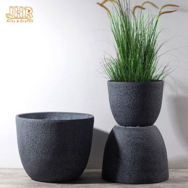 Outdoor Planters Fiber Clay Flower Pots Patio Planters MGO Pot Planter Set Resin Plant Pots