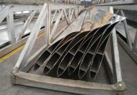 El polvo plateado pintó perfil de la aspa del ventilador de las cuchillas/de techo del extractor