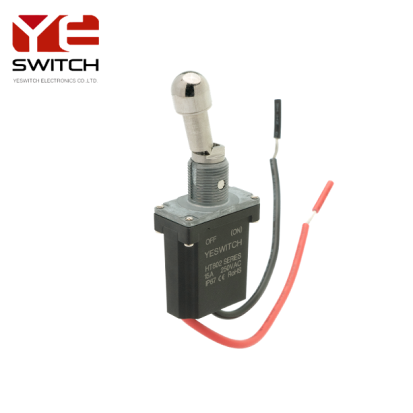 OFF-(ON) Anti-misoperation metal toggle switch Rubber terminal for Heavy-Duty Mechanical Industry