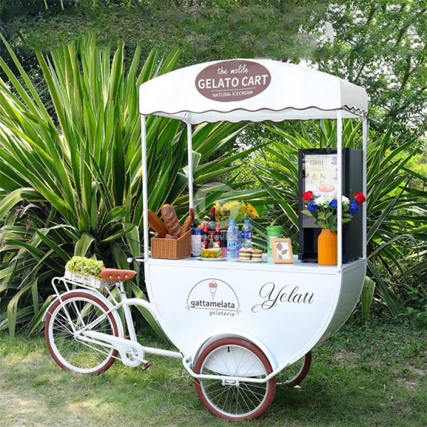 200*90*230cm Small Hot Dog Vending Carts Perfect for Selling Snacks at Beach Stands