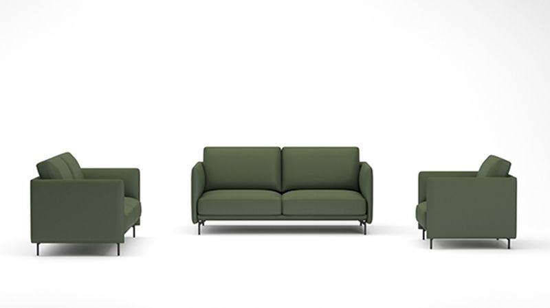 Modern Minimalist 2 Seater Reception Sofa For Executive Lounge Area