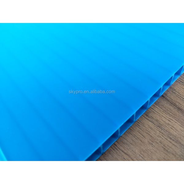 UV Stabilized Fire Retardant Anti Static Plastic Hollow Sheet and PP Corrugated Twin Plastic Sheet