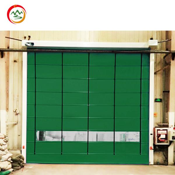 Factory Fast Industrial PVC Warehouse Interior Fast Roller Shutter PVC High Speed Door Radar Sensing Stacking Door