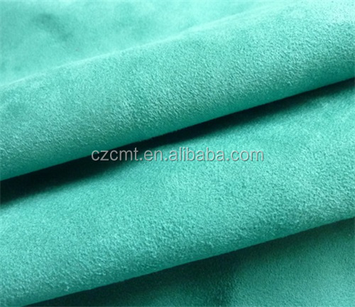 Plain Style 100% Polyester Microfiber Suede Fabric for Shoes