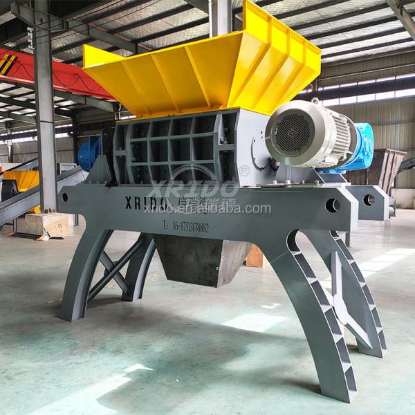 Waste Battery Recycling Crushing Equipment Household Appliance Furniture Double Shaft Shredder Domestic Waste Crusher