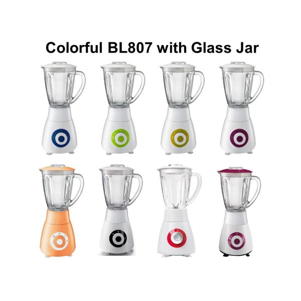 600W 1.5 L BL807 Plastic / Glass Jar Food Blender