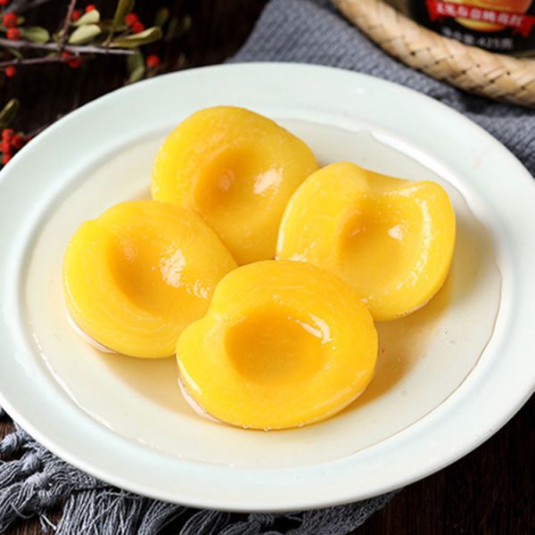 High Quality Hot Sale Fresh Canned Fruit Delicious Canned Yellow Peach in Syrup