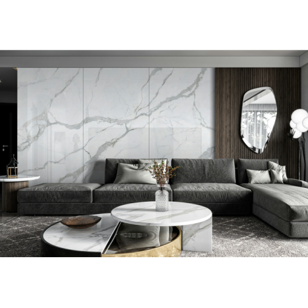 Stylish Glossy Wall Stone Tiles for Living Room Interior and Exterior Decoration