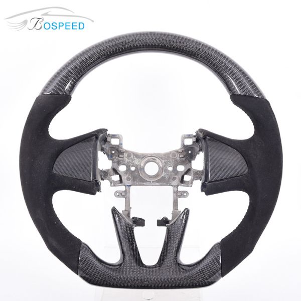 2022 Gloss Honda Carbon Fiber Steering Wheel Civic Alcantara 35cm