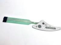Finition brillante Polyester transparente fenêtreilluminé membrane bouton de commutation membrane pour machine CNC