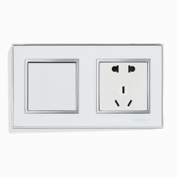 163.5mm 91.5mm Brass Switches And Sockets Electric Plugs Sockets