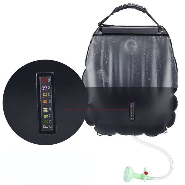 20L Solar Heating Shower Bag for Outdoor Camping Portable Shower Accessory Kit