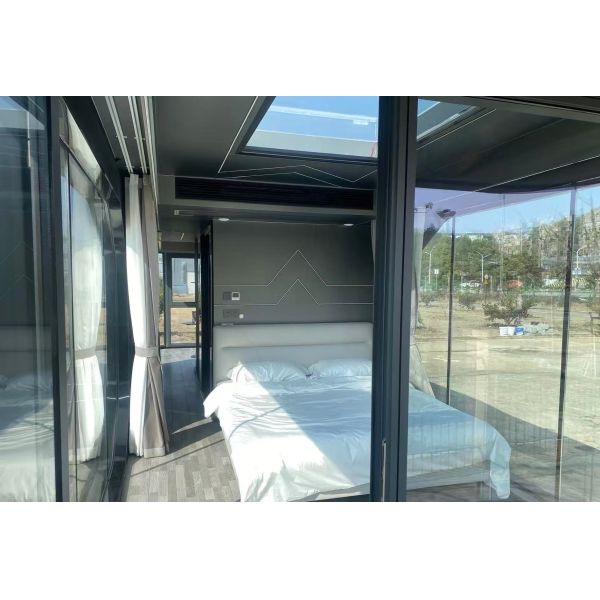 Futuristic Curved Design Space Capsule House with Lightweight Aluminum Shell for 20-30% Rental Yield Boost