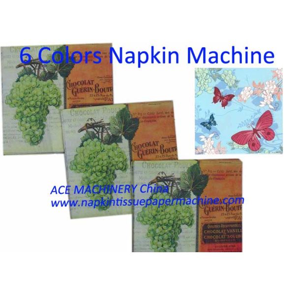 Napkin Making Machine With High Quality Four Colors Printing