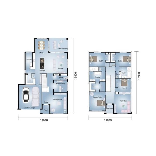 Двойная вилла этажа/сталь полуфабрикат/света датчика/холодное - сформированная сталь