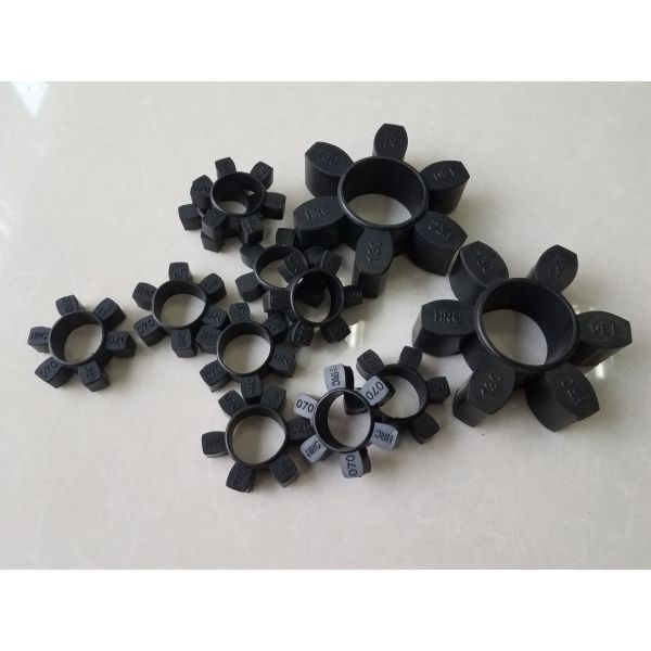 8 - 55Mpa Tensile Strength Polyurethane Coupling , HRC PU Coupling,Black Color