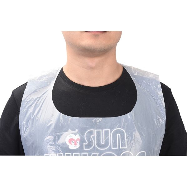 Hotpot BBQ Camping Apron Anti-Fouling Anti-Oil Plastic Apron for Kitchen and BBQ