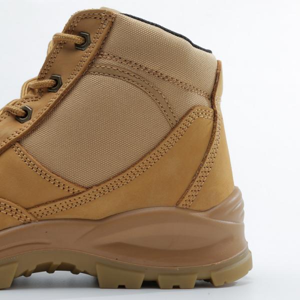 Mid Cut Construction Safety Shoes Genuine Leather Expensive Safety Shoes For Heavy Duty Work