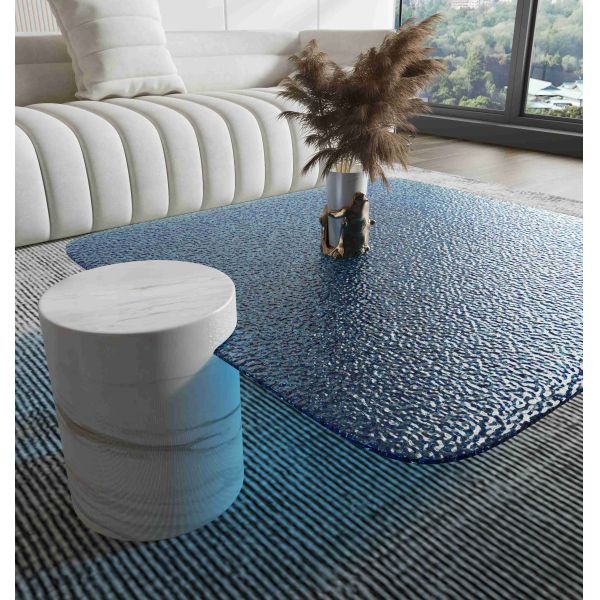 Стиль светлого роскошного мраморного круглого верхнего сегмента комнаты прожития журнального стола творческого дизайнерский