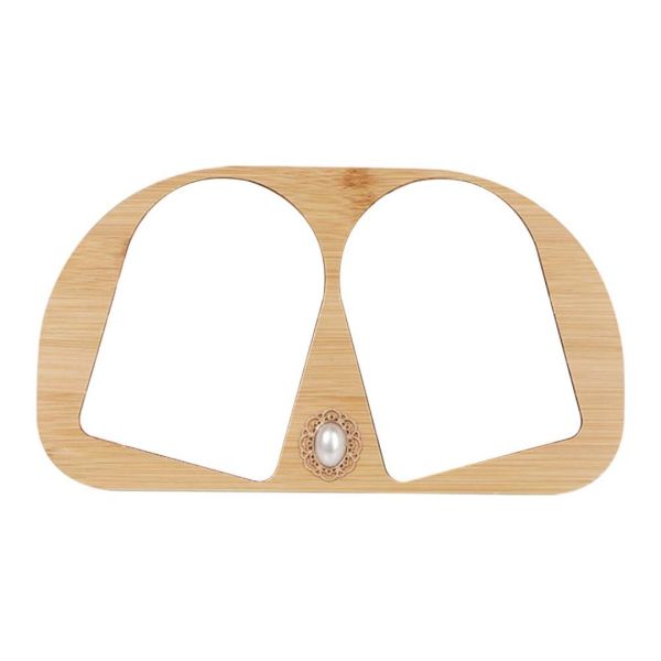 Double Sweet Sublimation Blank Bamboo Photo Frame Custom Wood Framed Photos For Home Office Decoration