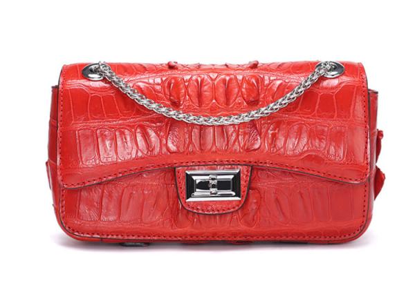 Summer new style crocodile tail bone leather bag shoulder bag for women
